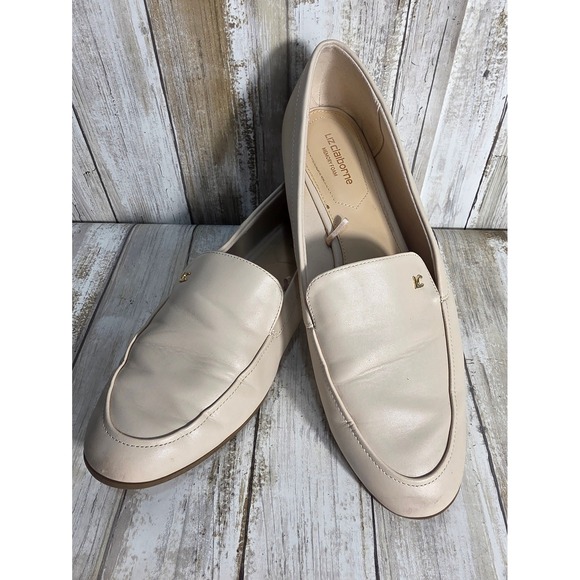 Liz Claiborne Women's Beige Loafers Memory Foam Flats Shoes Size 8.5 - Picture 4 of 8